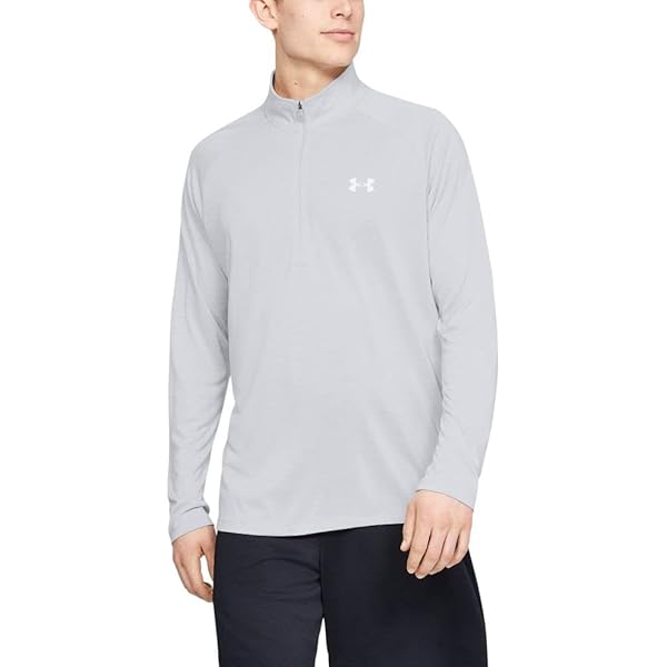 Under Armour UA Tech 1/2 Zip Halo Gray/White XS at Amazon